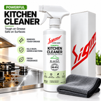 Sigma Home Care Kitchen Master Combo | Dish Wash 500ml + Kitchen Cleaner 500ml + Premium Microfiber Cloth | Complete Kitchen Cleaning Kit