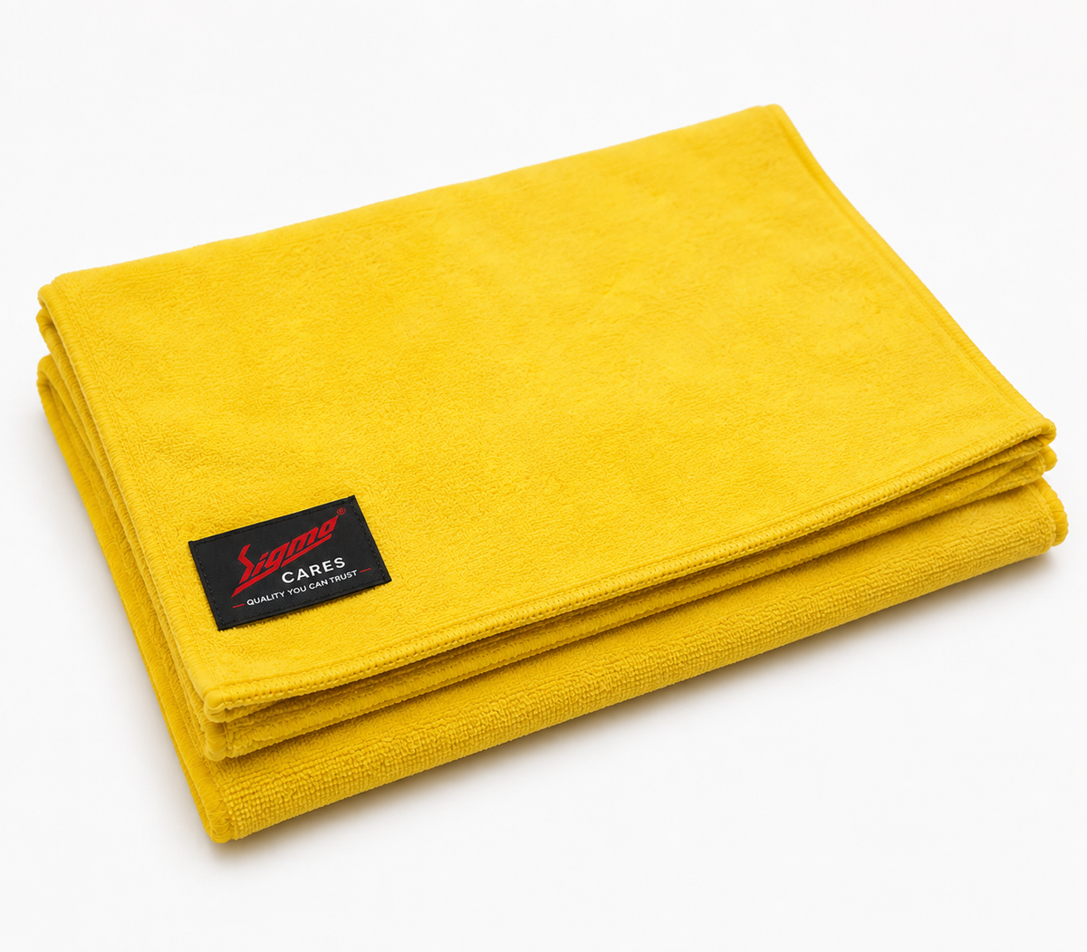 Sigma Home Care Premium Microfiber Cleaning Cloth – 400 GSM | 40 × 60 cm | Pack of 2