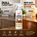 Sigma Premium Furniture Maintainer | Furniture Polish & Cleaner Spray for Wood, Laminate, MDF & Veneer | Cleans, Polishes & Protects | Non-Greasy Formula | Restores Natural Shine | 500 ml