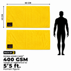 Sigma Home Care Premium Microfiber Cleaning Cloth – 400 GSM | 40 × 60 cm | Pack of 2