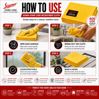 Sigma Home Care Premium Microfiber Cleaning Cloth – 400 GSM | 40 × 60 cm | Pack of 2